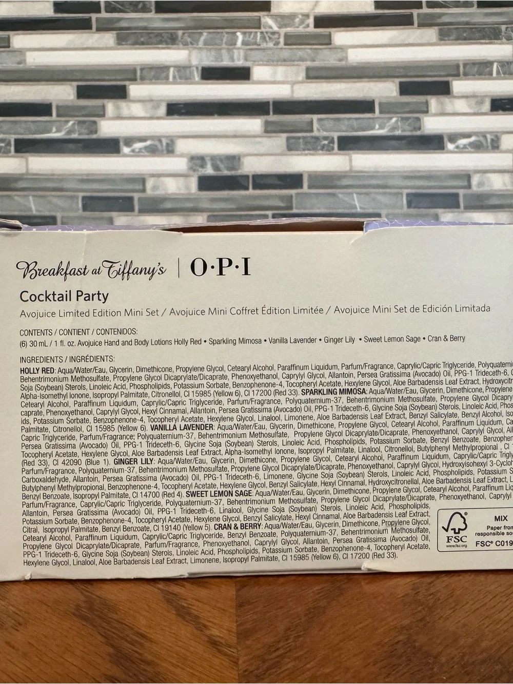 NIB RARE 2016 OPI Breakfast at Tiffany’s Mini Lotion Gift Set
